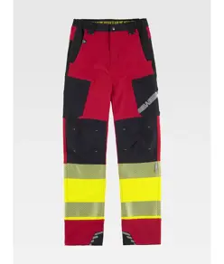 Pantalone da lavoro multitasche bande rifrangenti Workteam