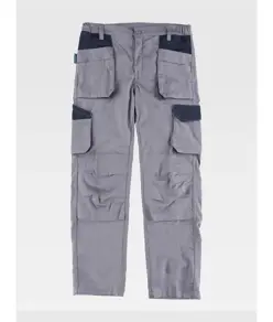Pantalone da lavoro multitasche elasticizzato protezione alle ginocchia Workteam