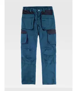 Pantalone da lavoro multitasche elasticizzato protezione alle ginocchia Workteam
