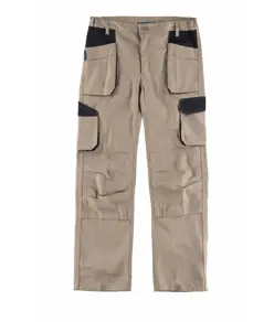 Pantalone da lavoro multitasche elasticizzato protezione alle ginocchia Workteam