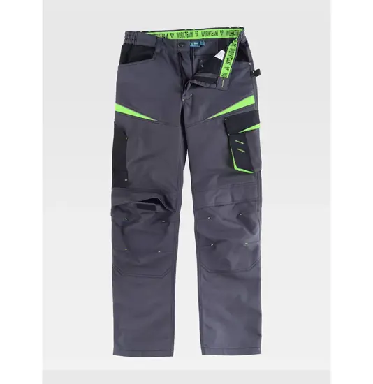 Pantalone da lavoro multitasche protezione alle ginocchia tessuto canvas Workteam