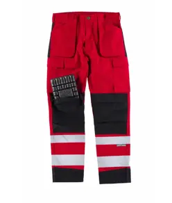 Pantalone multitasche bande rifrangenti Workteam