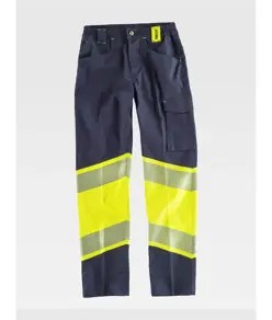 Pantalone tessuto elasticizzato alta visibilita classe 1 Workteam