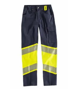 Pantalone tessuto elasticizzato alta visibilita classe 1 Workteam