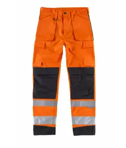 Pantalone triple cuciture protezione alle ginocchia alta visibilita classe 1 Workteam