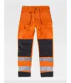 Pantalone triple cuciture protezione alle ginocchia alta visibilita classe 1 Workteam
