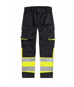 Pantalone triple cuciture protezione alle ginocchia alta visibilita classe 1 Workteam