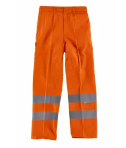 Pantaloni alta visibilità con bande rifrangenti Workteam
