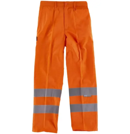 Pantaloni alta visibilità con bande rifrangenti Workteam