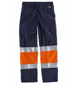Pantaloni con bande rifrangenti alta visibilità Workteam