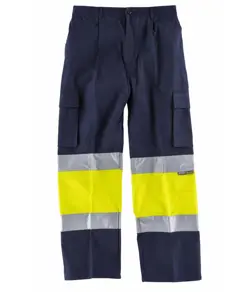 Pantaloni con bande rifrangenti alta visibilità Workteam