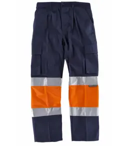 Pantaloni con bande rifrangenti alta visibilità Workteam