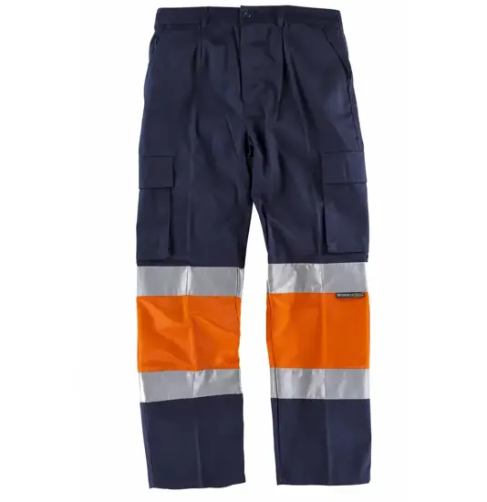Pantaloni con bande rifrangenti alta visibilità Workteam