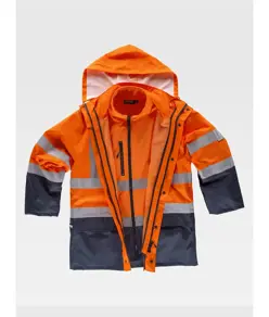 Parka 4 in 1 alta visibilita classe 2 Workteam