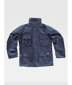 Parka con cappuccio imbottitura in pile staccabile Workteam