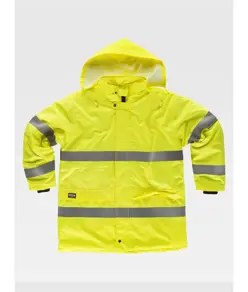 Parka imbottito alta visibilita e bande rifrangenti Workteam