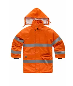 Parka imbottito alta visibilita e bande rifrangenti Workteam