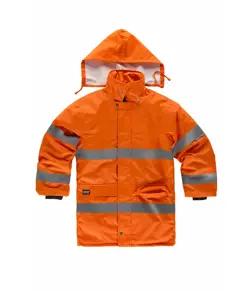 Parka imbottito alta visibilita e bande rifrangenti Workteam