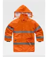 Parka imbottito alta visibilita e bande rifrangenti Workteam