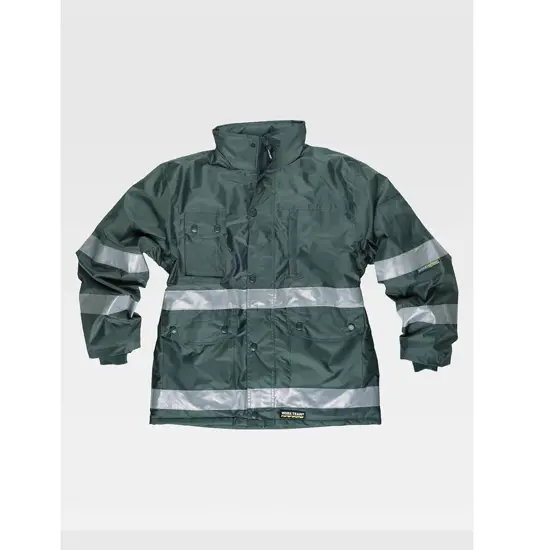 Parka imbottito bande rifrangenti tessuto oxford Workteam