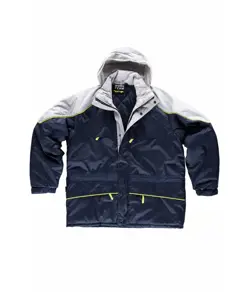 Parka imbottito cappuccio e zip intera Workteam