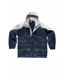 Parka imbottito cappuccio e zip intera Workteam