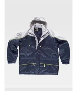 Parka imbottito cappuccio e zip intera Workteam