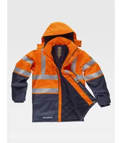 Parka imbottito multiprotezione alta visibilita classe 2 Workteam