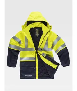 Parka imbottito multiprotezione alta visibilita classe 2 Workteam