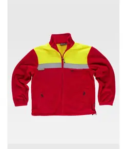 Pile alta visibilita zip intera Workteam