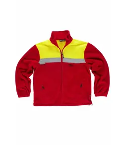 Pile alta visibilita zip intera Workteam