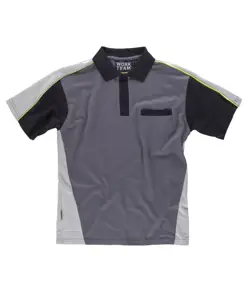 Polo combinata tre colori Workteam