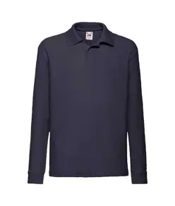 Polo da bambino manica lunga Fruit of the Loom