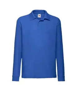 Polo da bambino manica lunga Fruit of the Loom