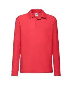 Polo da bambino manica lunga Fruit of the Loom