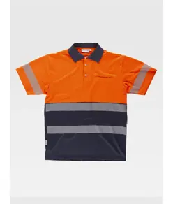 Polo manica corta alta visibilita classe 1 Workteam