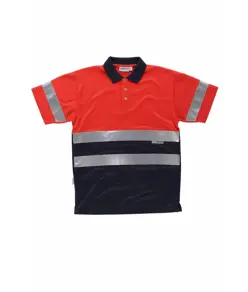 Polo manica corta alta visibilita classe 1 Workteam