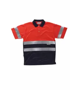 Polo manica corta alta visibilita classe 1 Workteam