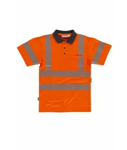 Polo manica corta alta visibilita classe 2 Workteam