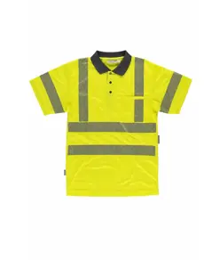 Polo manica corta alta visibilita classe 2 Workteam