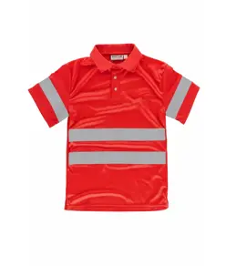 Polo manica corta alta visibilita classe 2 Workteam