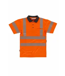 Polo manica corta alta visibilita classe 2 Workteam