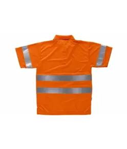 Polo manica corta alta visibilità Workteam
