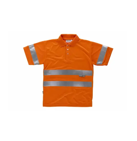Polo manica corta alta visibilità Workteam