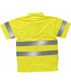Polo manica corta alta visibilità Workteam