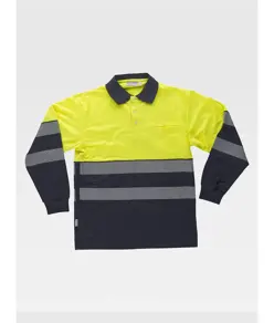 Polo manica lunga alta visibilita classe 1 Workteam