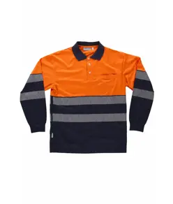 Polo manica lunga alta visibilita classe 1 Workteam