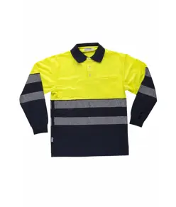 Polo manica lunga alta visibilita classe 1 Workteam