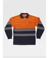 Polo manica lunga alta visibilita classe 1 Workteam