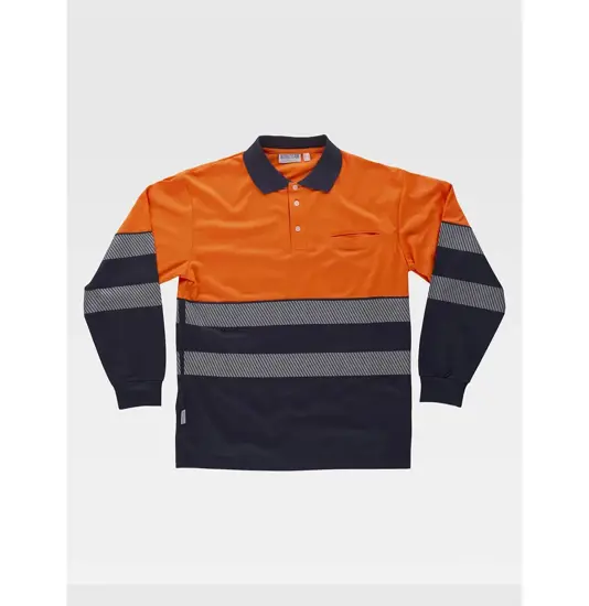 Polo manica lunga alta visibilita classe 1 Workteam